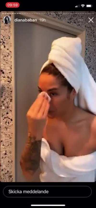 Diana gör sig fräsch