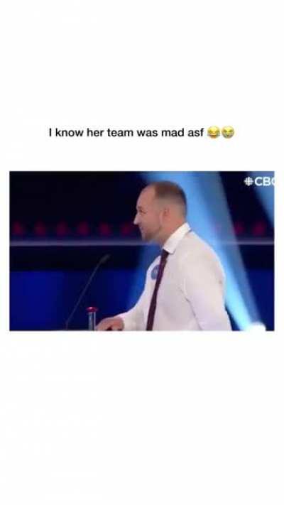 Overly confident on Family Feud