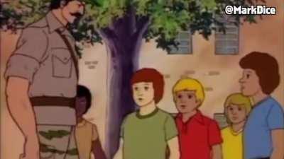 G.I. Joe teaches some kids how to stay out of trouble when they talk about JB
