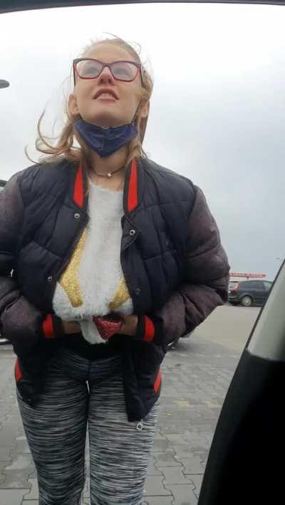 Good morning. Should I wash your car windows with my boobs? Heh