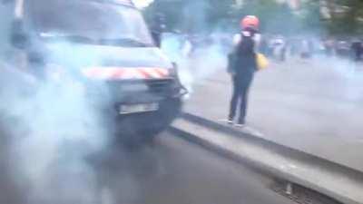 French continue their protests and riots against mandatory vaccine certificates (qr codes required for entry to trains, planes, restaurants, cafes and many other places)