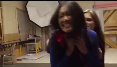 Two girls take down Superwoman (Miranda Chen)