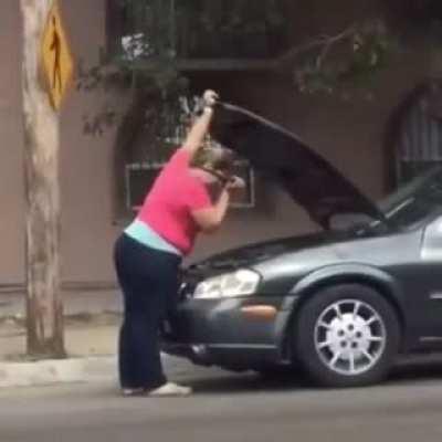 To repair your car with stick.