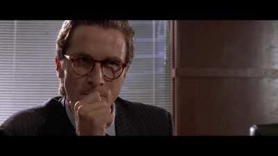 Patrick tries to show off his Daki card, but his colleagues are not impressed