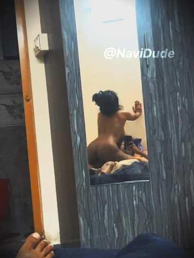 My cowgirl riding me 😉😋 intimate mirror scene ❤️🙈😘