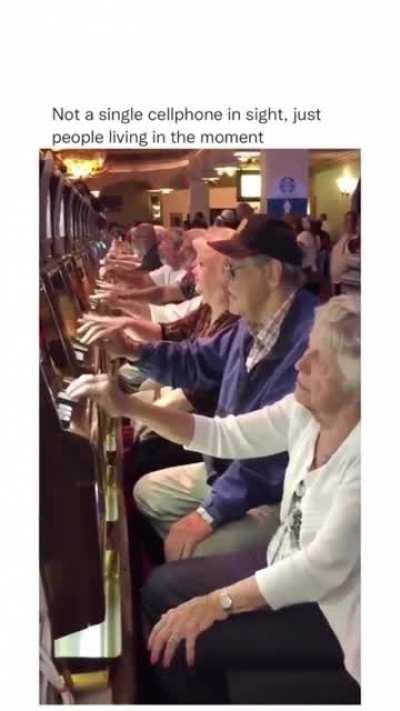 Boomers doing the gambling addiction tippy-taps