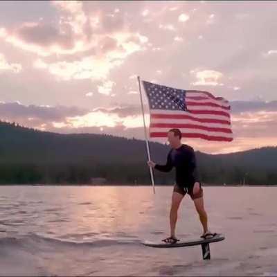 Facebook's Zuckerberg on July 4th. Not a deepfake, but real.