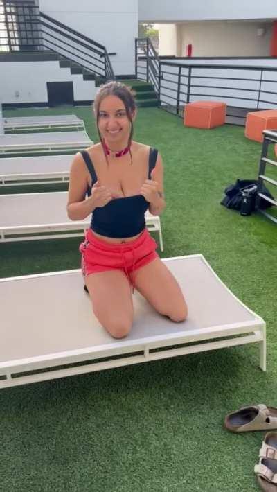 Messing around in public