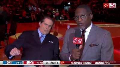 Hawks Announcer Suffering Medical Emergency On LIVE TV