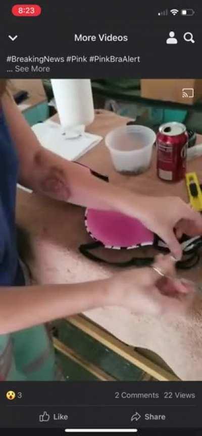 Karen claims Victoria's Secret Pink bra is tracking people through the tags in it