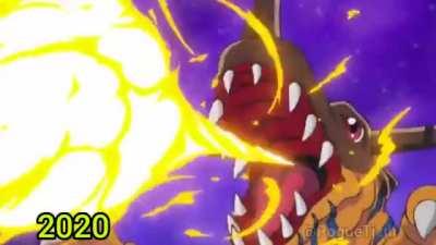 I made a short video on the difference 21 years make in the Greymon vs. Ogremon fight.