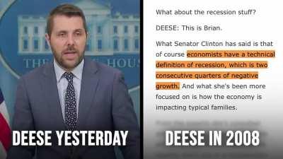 Brian Deese, yesterday and Brain Deese In 2008 💩