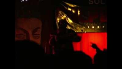 fans finishing the lyrics to an unreleased song that had been leaked (2003)