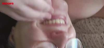 I think your cum would look sexy covered all over my nipples