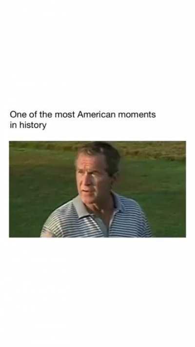 George Bush gives speech on terrorism and then proceeds to rip a drive