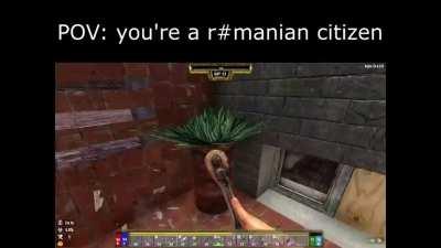 Egy átlagos r#mán állampolgár munka közben