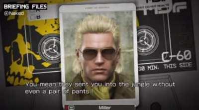 This is why they call him naked snake