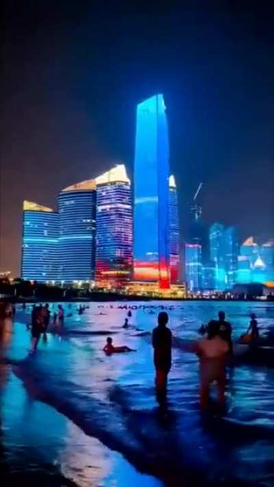 The Neon-draped skyscrapers of China