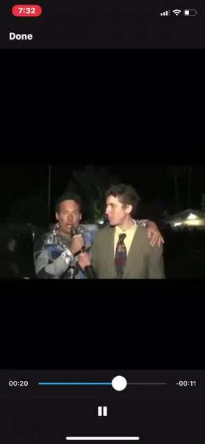 I want some of whatever this guy is smoking