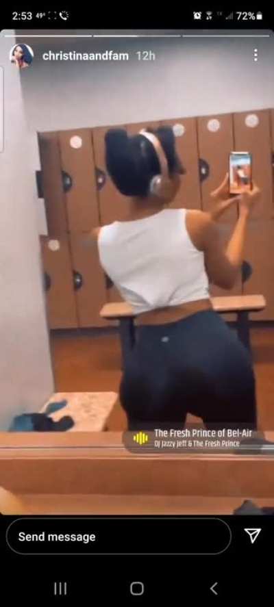 Christina wit Lil ass shake😍
