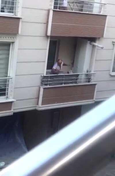 Don’t throw stuff from the balcony when you’re drunk