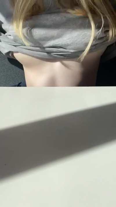 Showing my 19yo tits at McDonald’s