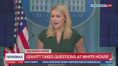 White House's Leavitt: 