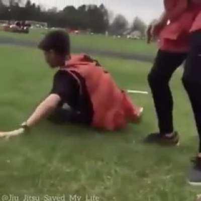 most likely been uploaded. but.. bullying the wrong kid.