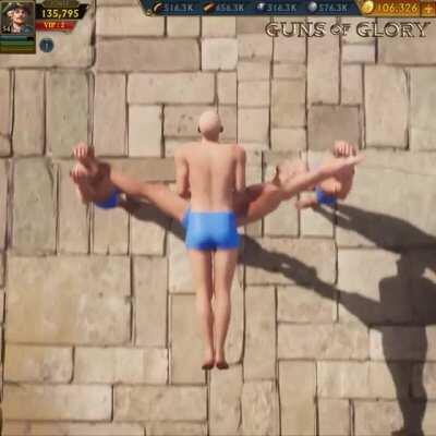 One of the most surreal ads for guns of glory I've seen so far