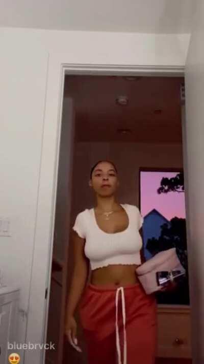 She didn’t have to come down the stairs like that