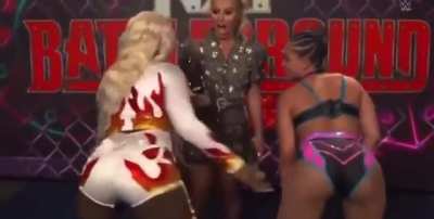 Sexyy Red backstage at a WWE show