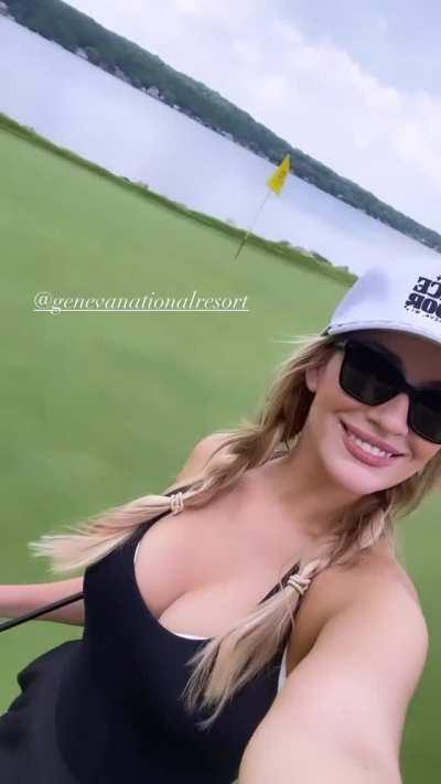 a beautiful day on the course