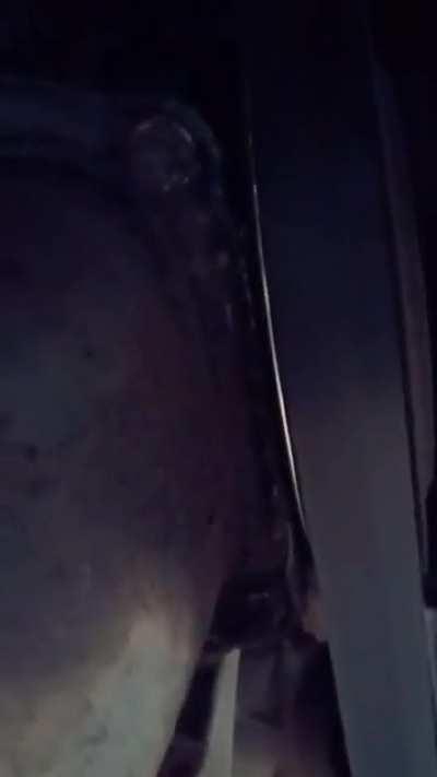 Spark between sump and crank pulley