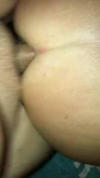 My first DP anal sextape with cock in ass and my big dildo in pussy