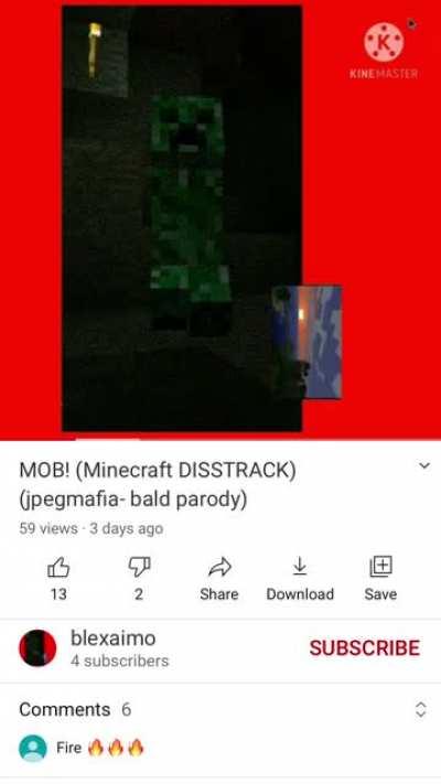 Mob! Minecraft bald parody, how the fuck did I find this.