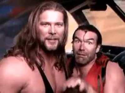 WCW wrestlers appearing in cut scenes for a video game called 