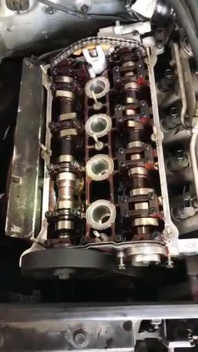 Replaced the timing chain and tensioner on my 1.8 ADR today. Pretty cool to see the tensioner filling with oil