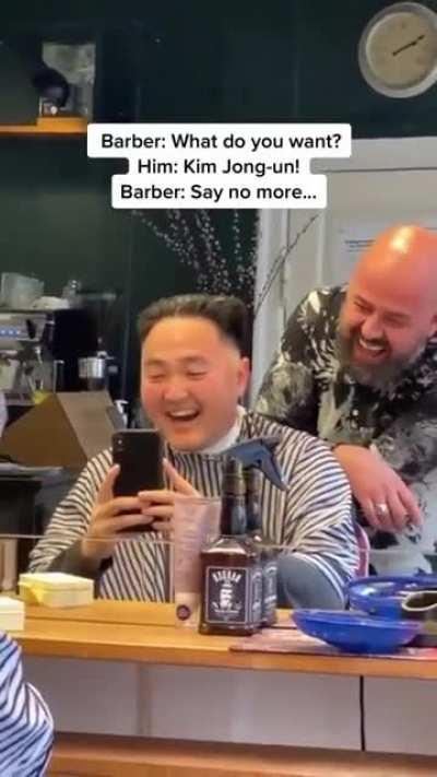 Both of these dudes laughing at their handiwork