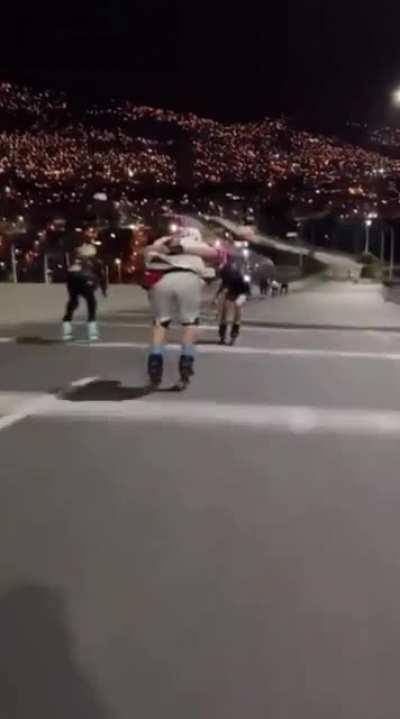 Skate Or Die, On The Highway In Medellín, Colombia.