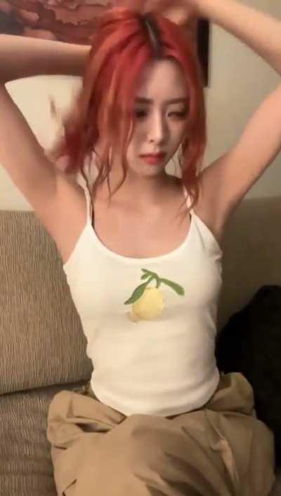 Yuna getting ready for some head