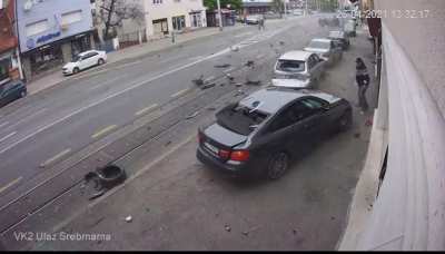 Pedestrians lucky day