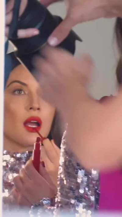 BTS from her photoshoot