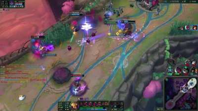 Snowball + flash = gap close.