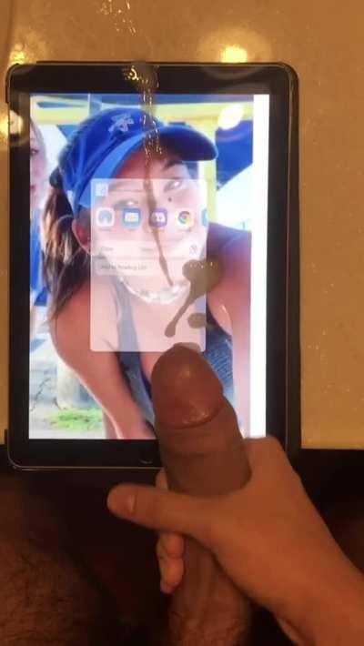 Came on my old friends face