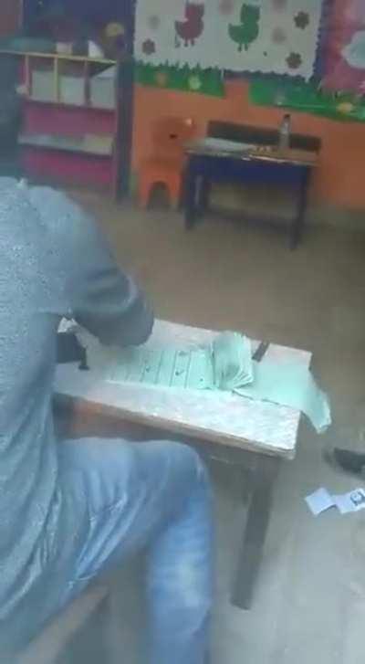 Voting is useless in this country. Footage from today's Sindh elections.
