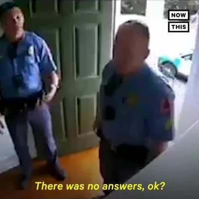 Police mistake homeowner for burglar, arrest him even after identifying himself.