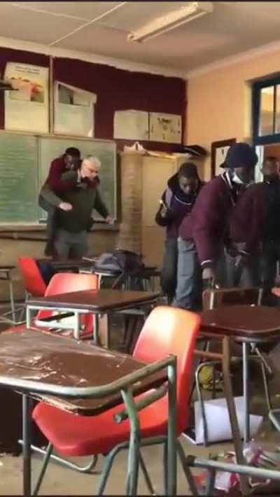 To ride his teatcher into a fight