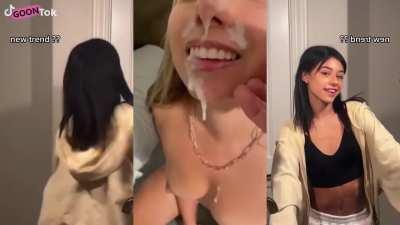 Rachel Brockman TikTok Compilation Split Screen PMV made with goontok.com