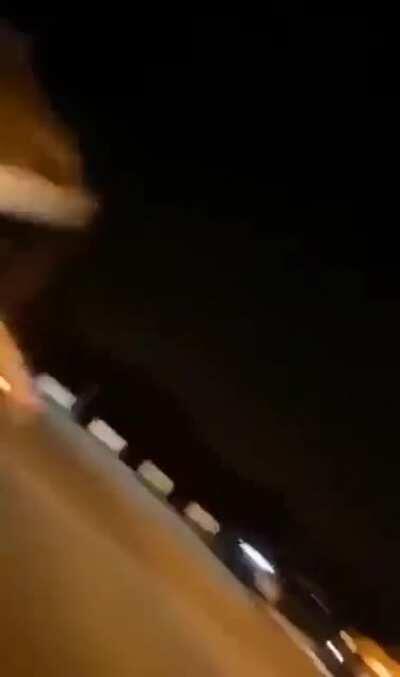 Filming the UFO while driving