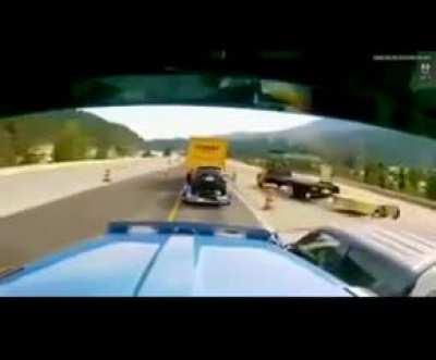 You're goofy if you think you're going to bully a semi truck